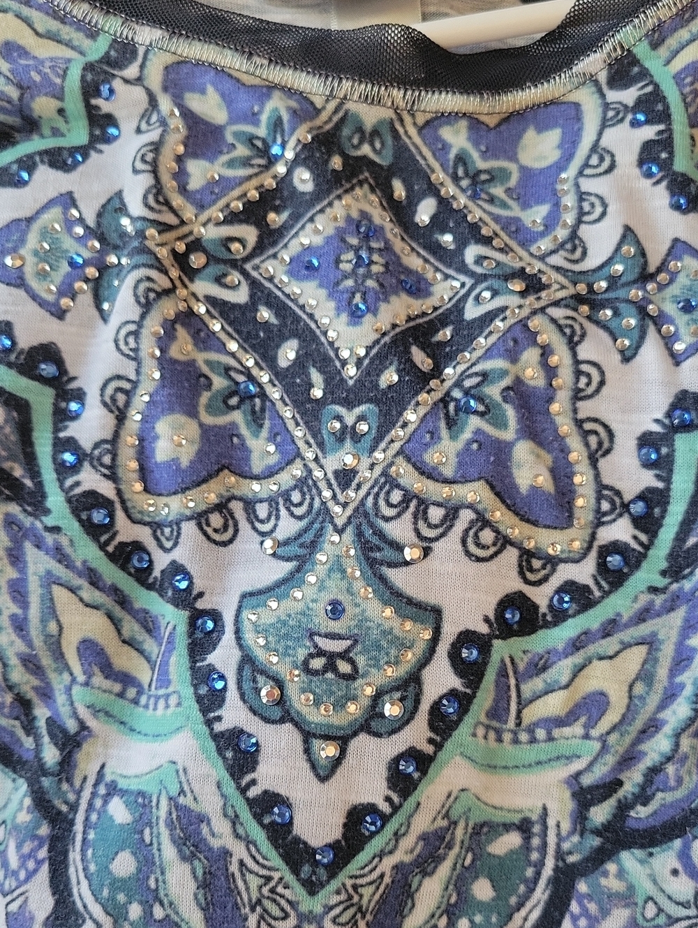 Cj Banks 1x Navy 3/4 Sleeve Top - Picture 9 of 11